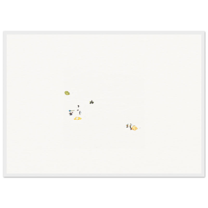 Blanc 04 · Framed Fine Art Print · Seamlessly