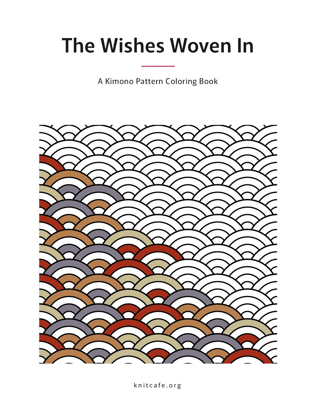 The Wishes Woven In, a kimono pattern coloring book